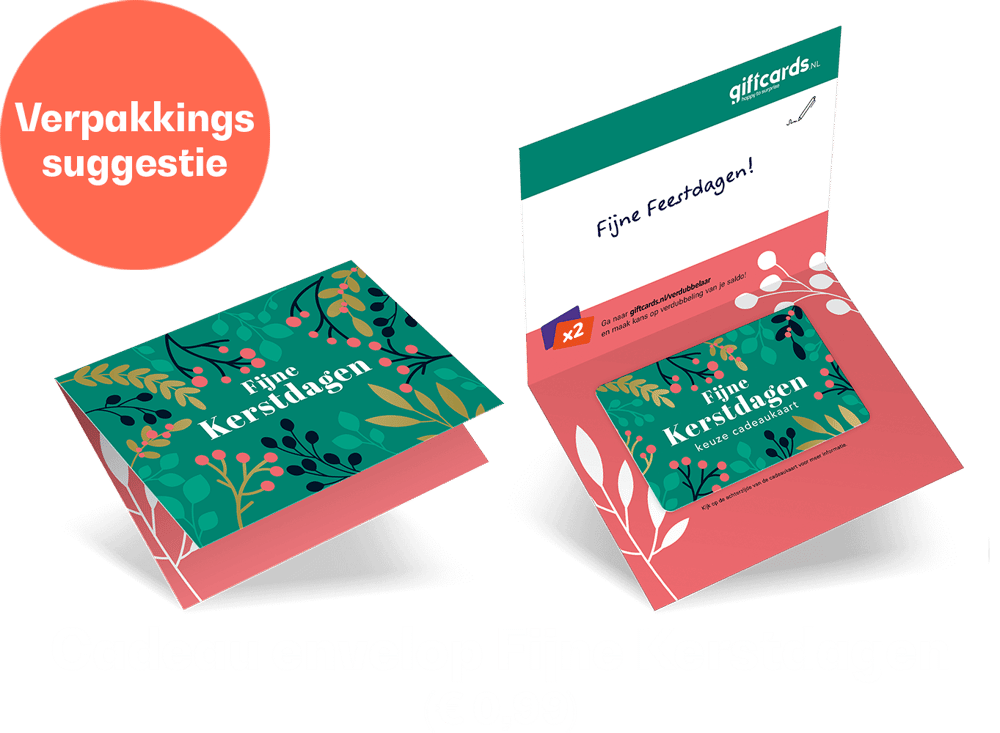 Cadeau Envelop Fijne Kerstdagen